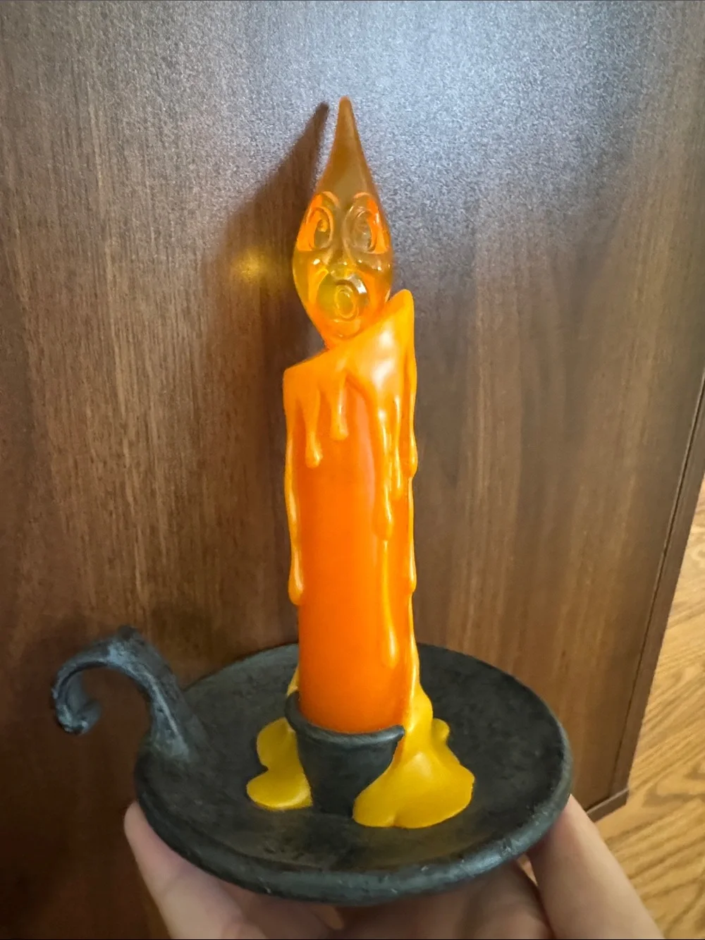Hallmark Haunted Ghost Face Halloween candle